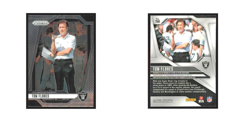 2024 Panini Prizm Tom Flores Los Angeles Raiders #156