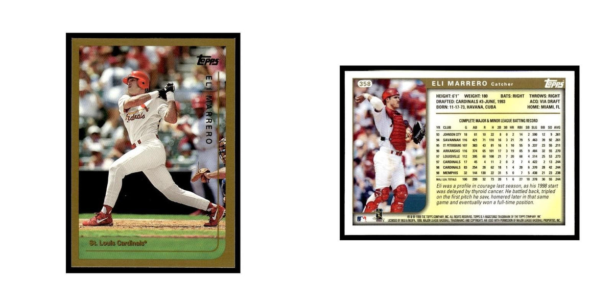 Eli Marrero 1999 Topps #358 St. Louis Cardinals Baseball Card NM
