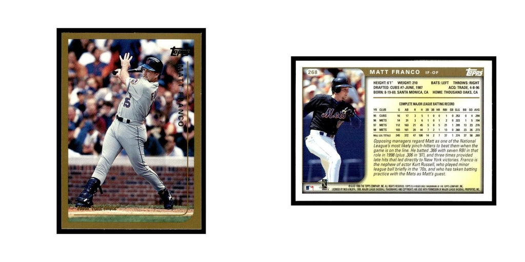 Matt Franco 1999 Topps #268 New York Mets Baseball Card NM
