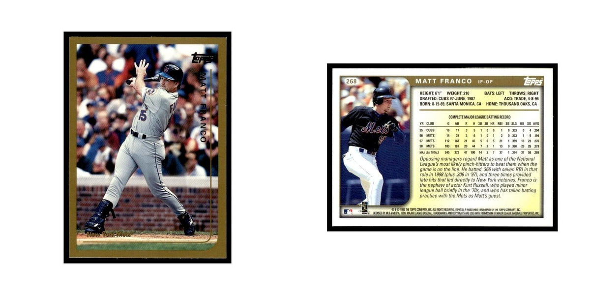 Matt Franco 1999 Topps #268 New York Mets Baseball Card NM