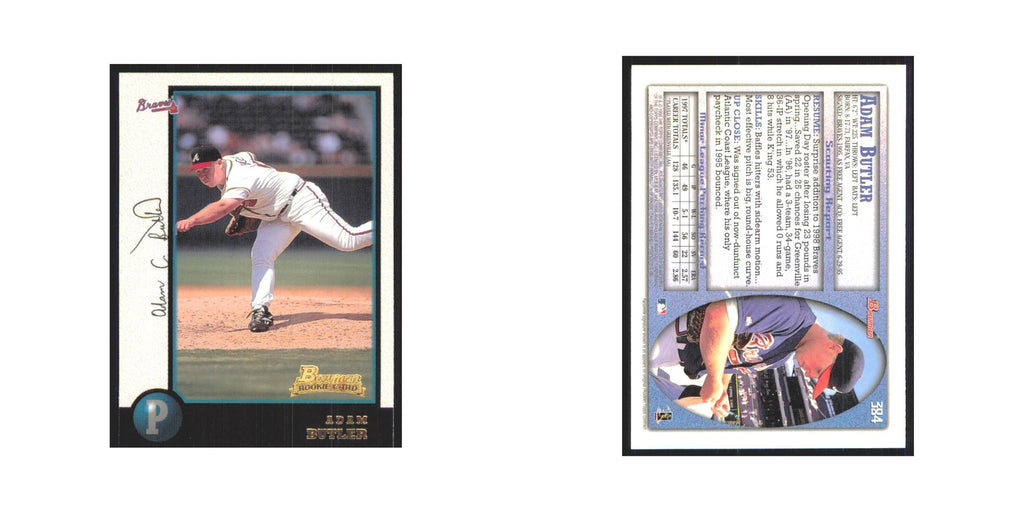 1998 Bowman Adam Butler RC Braves #384
