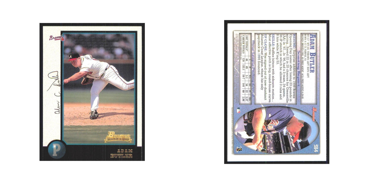 1998 Bowman Adam Butler RC Braves #384