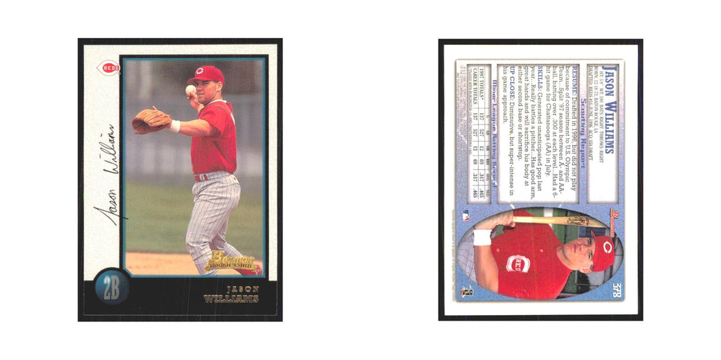 1998 Bowman Jason Williams RC Reds #378