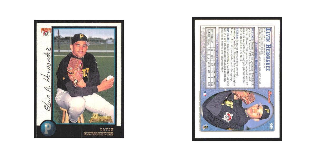 1998 Bowman Elvin Hernandez RC Pirates #346