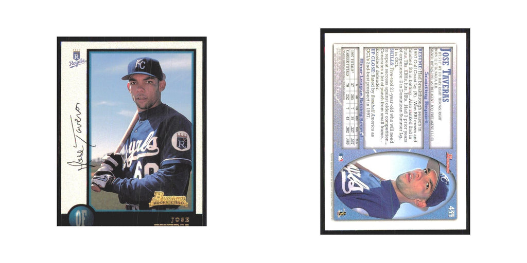 1998 Bowman Jose Taveras RC Royals #439
