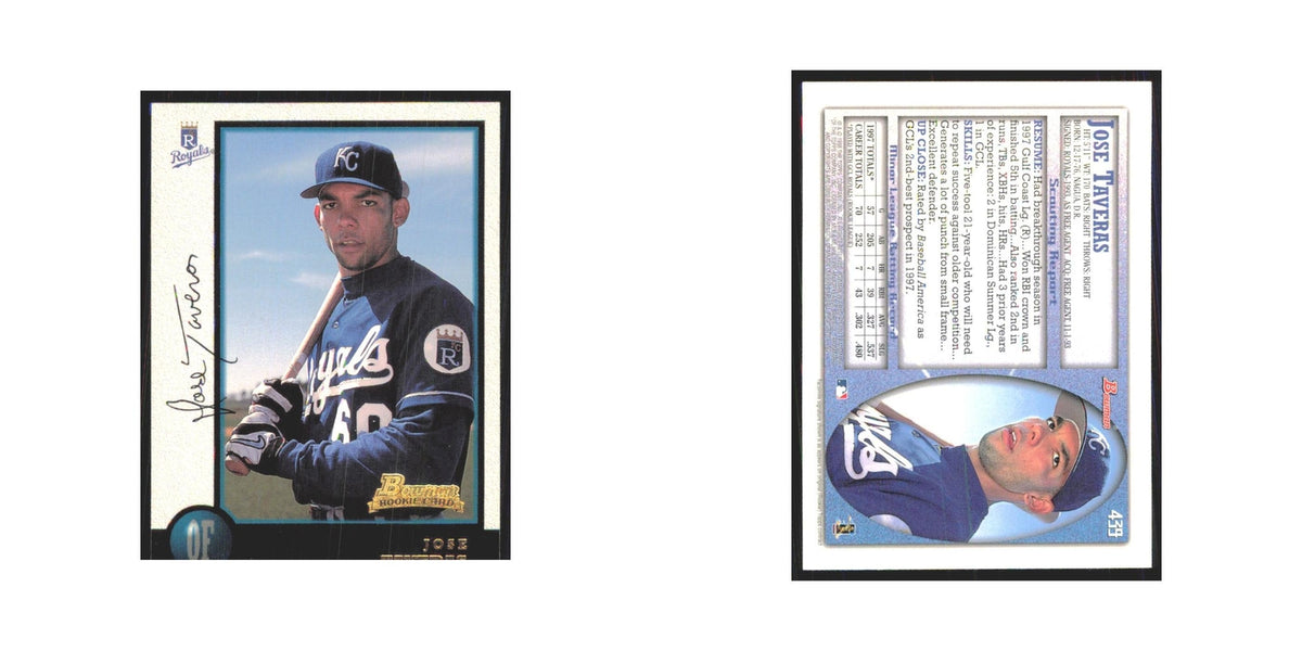 1998 Bowman Jose Taveras RC Royals #439