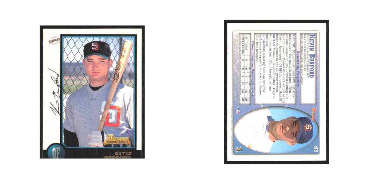 1998 Bowman Kevin Burford RC Padres #401