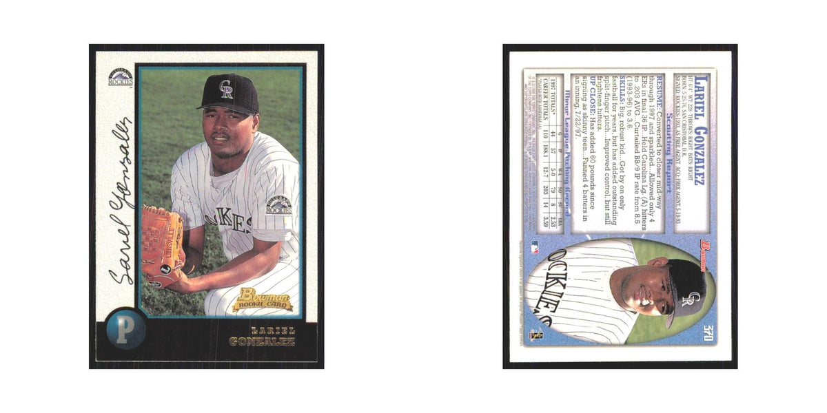 1998 Bowman Lariel Gonzalez RC Rockies #370