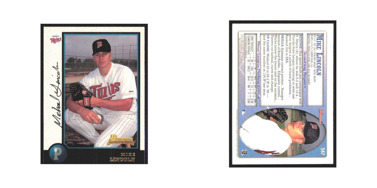 1998 Bowman Mike Lincoln RC Twins #347
