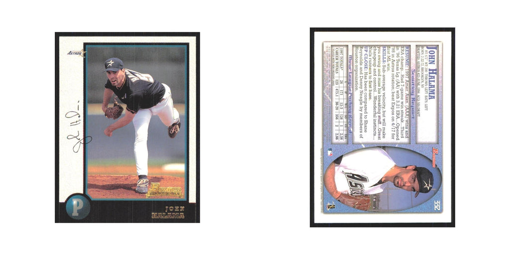 1998 Bowman John Halama RC Astros #332