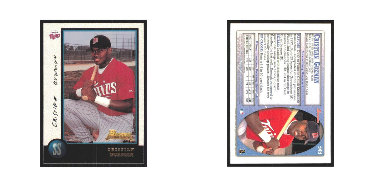 1998 Bowman Cristian Guzman RC Twins #349