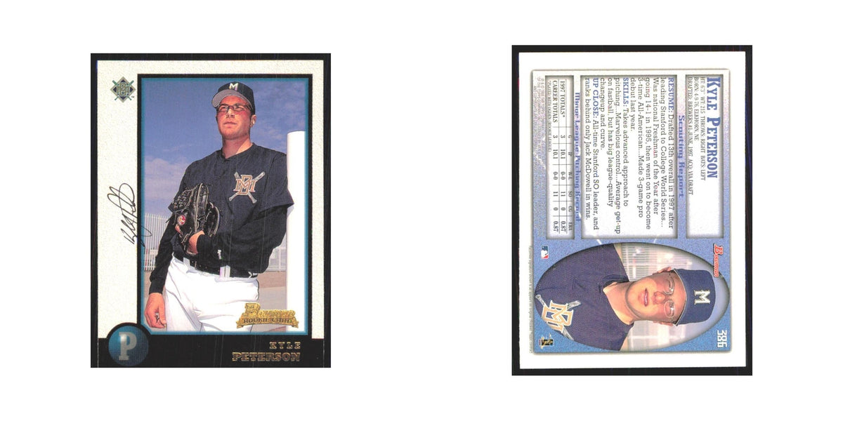 1998 Bowman Kyle Peterson RC Brewers #386