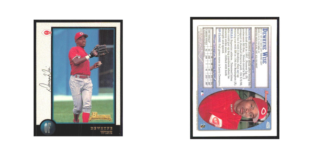 1998 Bowman Dewayne Wise RC Reds #408