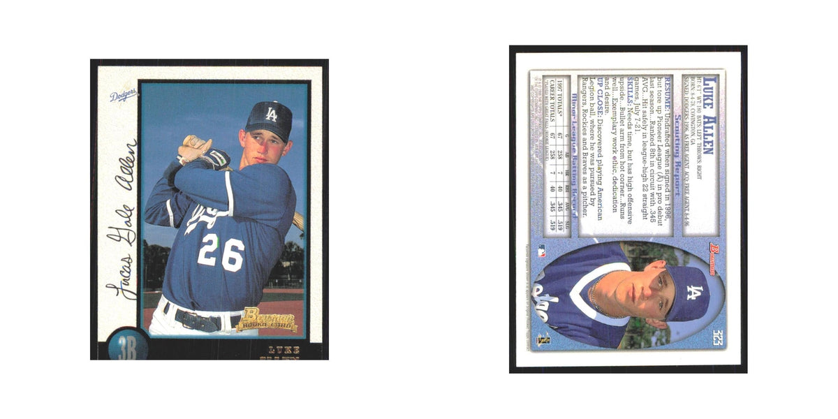 1998 Bowman Luke Allen Dodgers #323