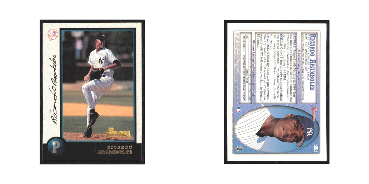 1998 Bowman Ricardo Aramboles RC Yankees #300