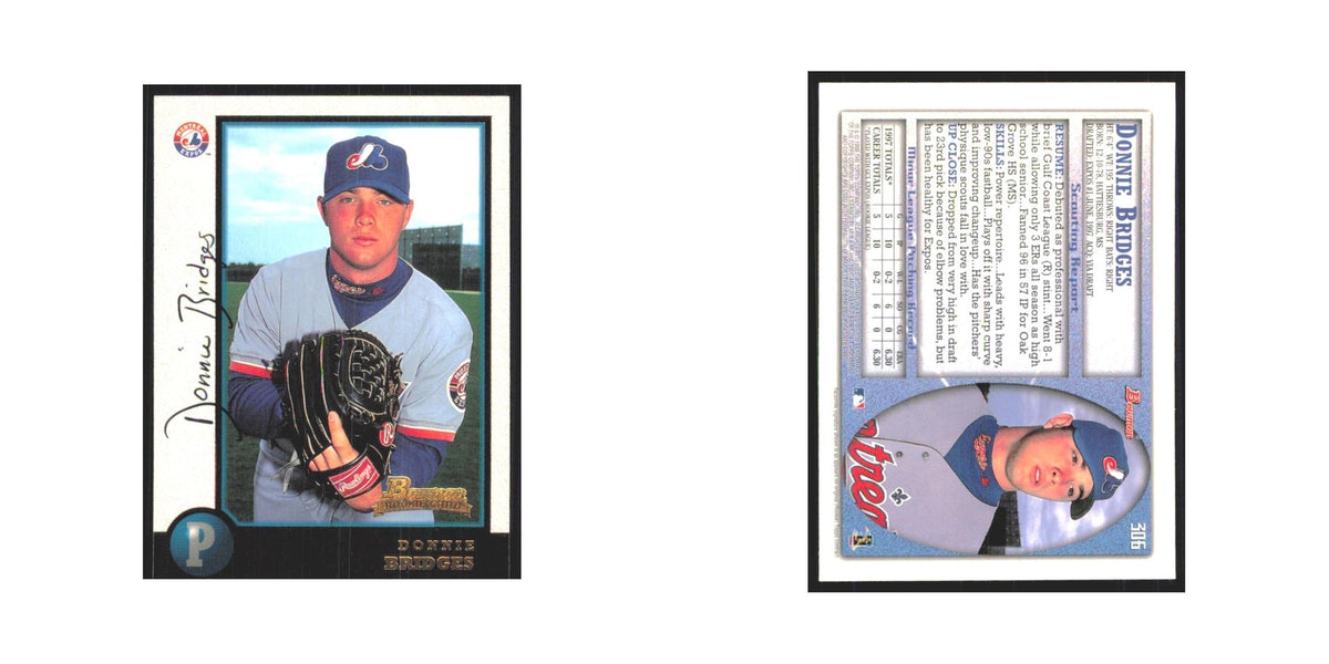 1998 Bowman Donnie Bridges RC Montreal Expos #306