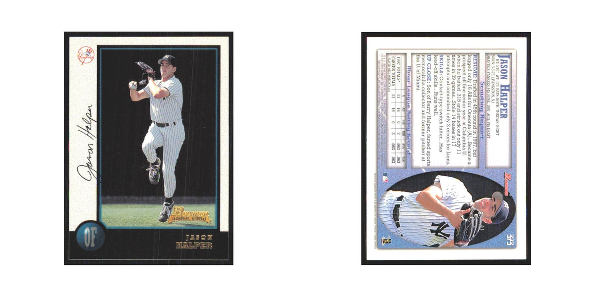 1998 Bowman Jason Halper RC Yankees #373