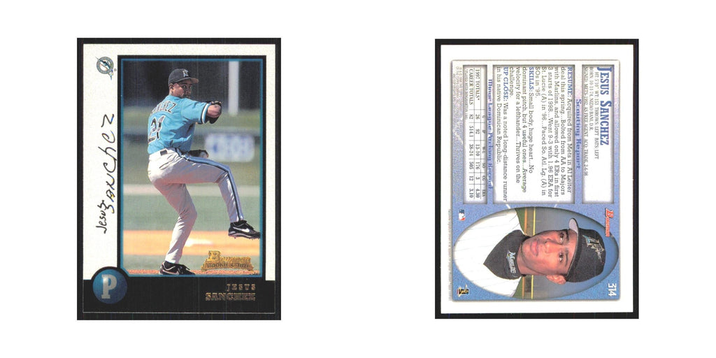 1998 Bowman Jesus Sanchez RC Florida Marlins #314