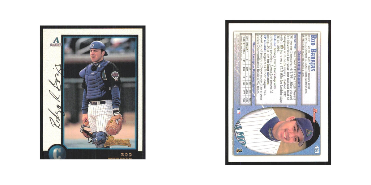 1998 Bowman Rod Barajas RC Diamondbacks #429