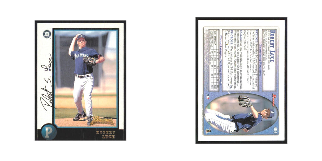 1998 Bowman Robert Luce RC Mariners #403