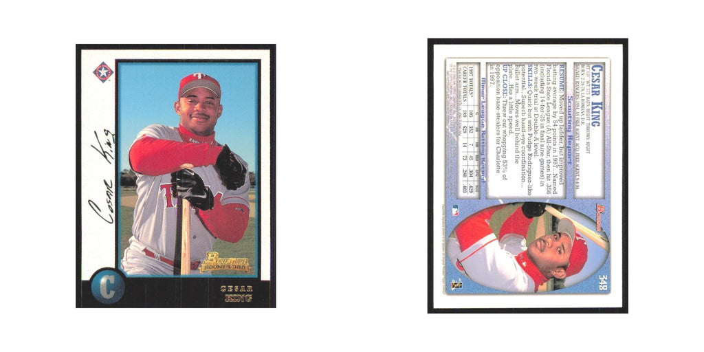 1998 Bowman Cesar King RC Rangers #348