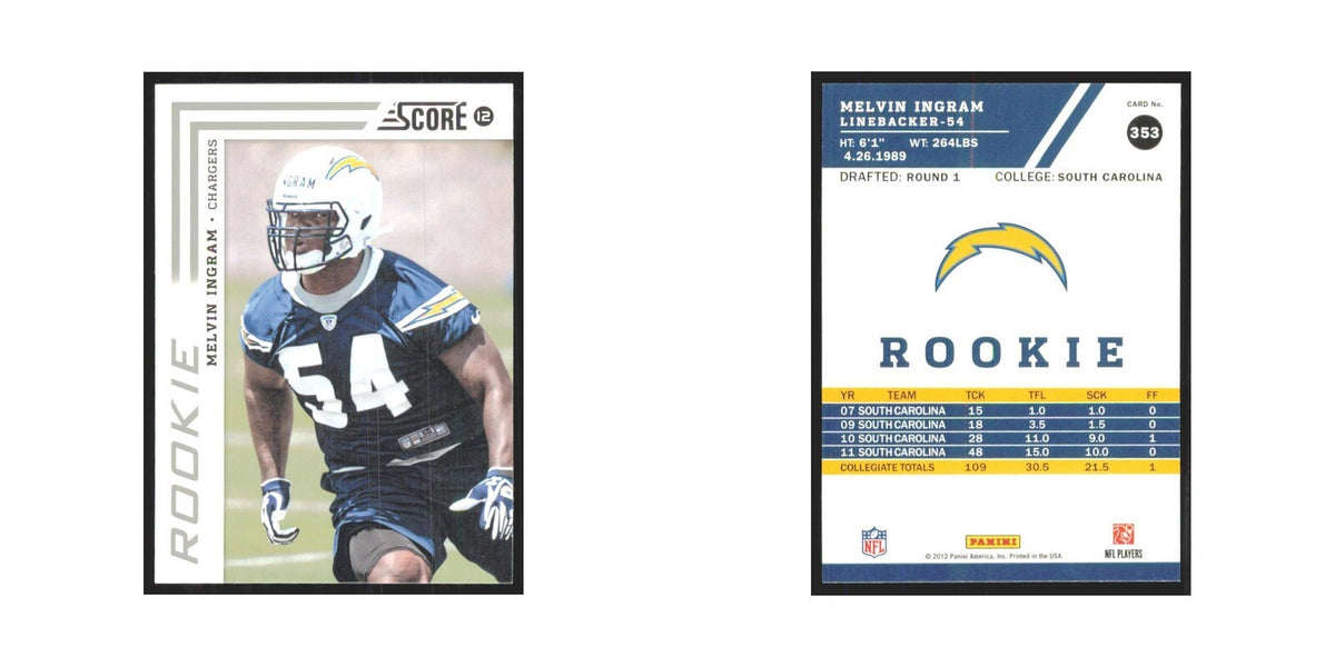 2012 Score Melvin Ingram RC San Diego Chargers #353