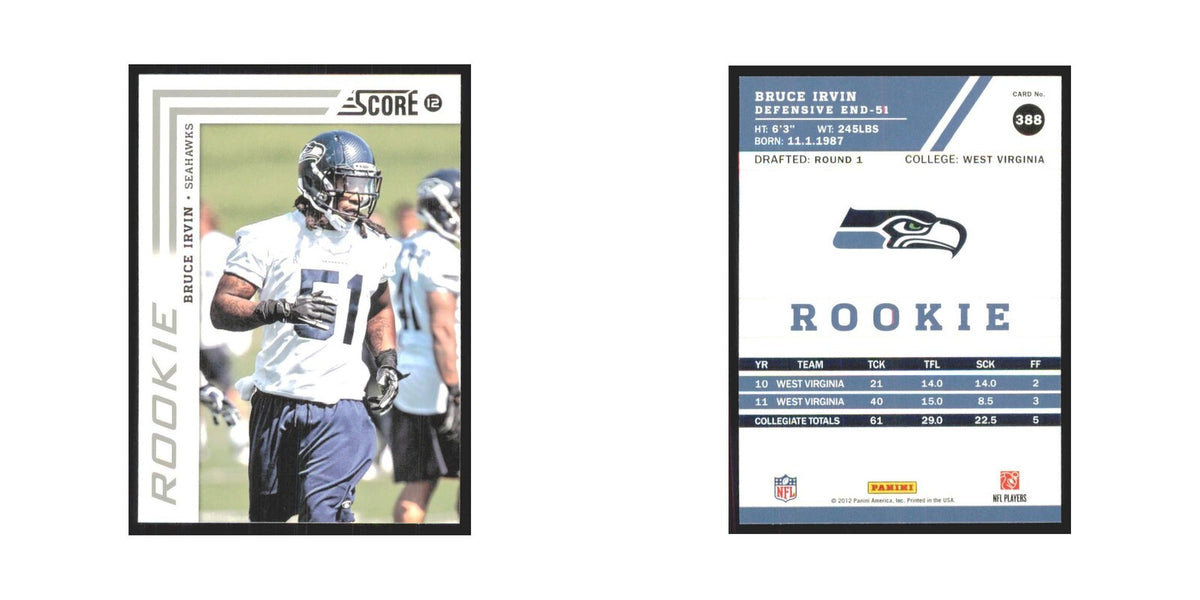 2012 Score Bruce Irvin RC Seahawks #388