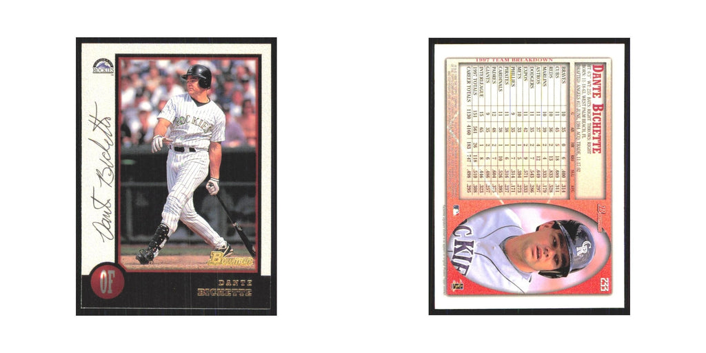 1998 Bowman Dante Bichette Rockies #233