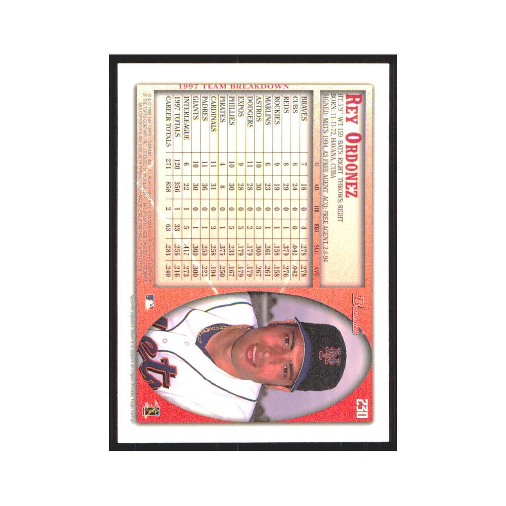 1998 Bowman Rey Ordonez Mets #230