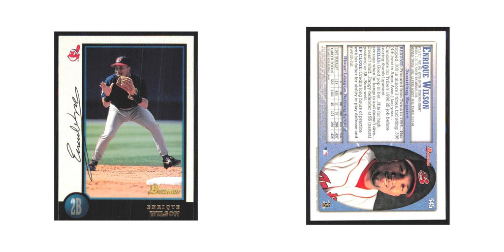 1998 Bowman Enrique Wilson Indians #345