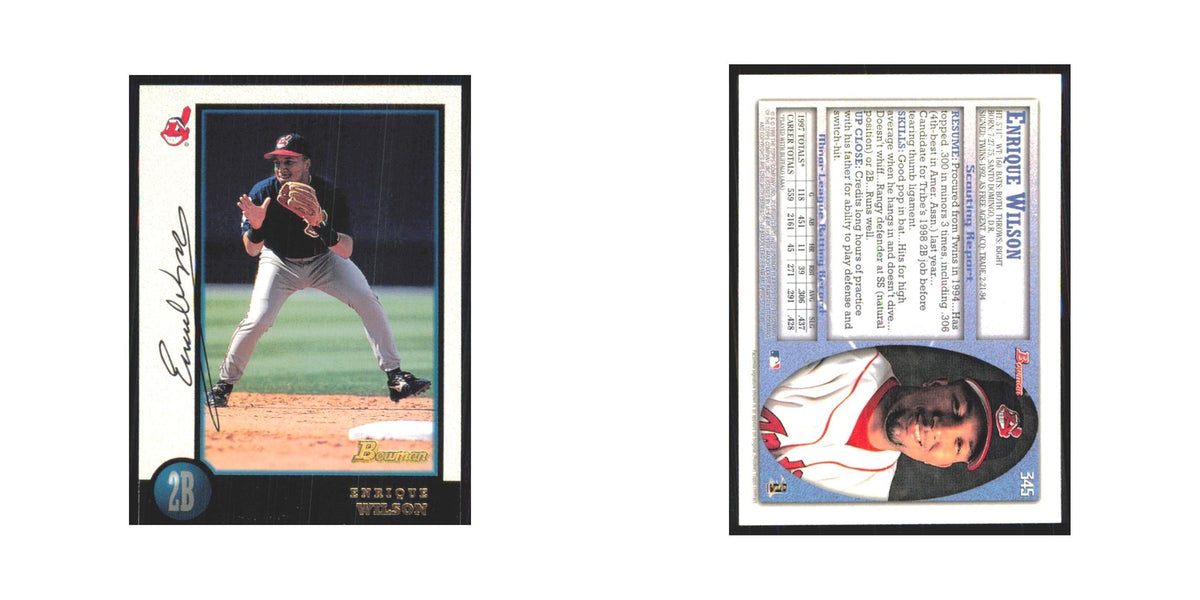 1998 Bowman Enrique Wilson Indians #345