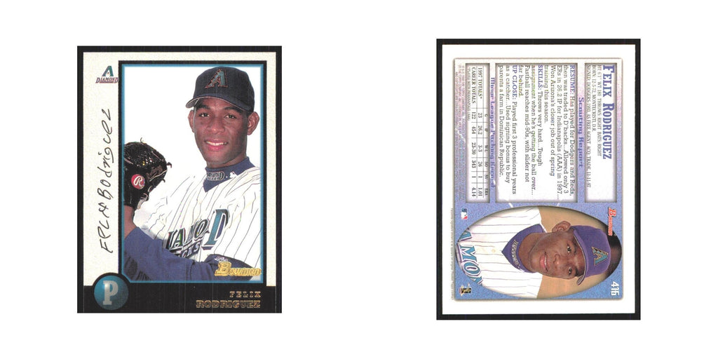 1998 Bowman Felix Rodriguez Diamondbacks #416
