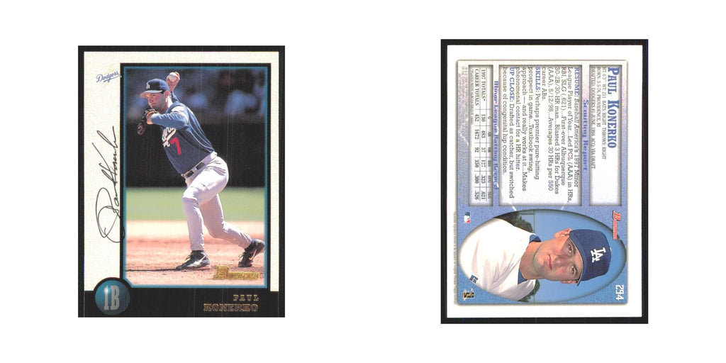 1998 Bowman Paul Konerko Dodgers #294