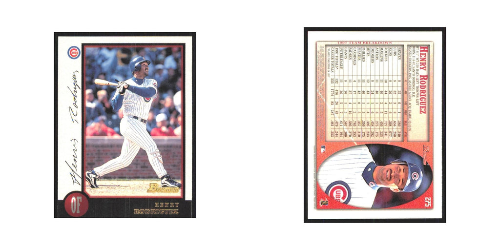 1998 Bowman Henry Rodriguez Cubs #275