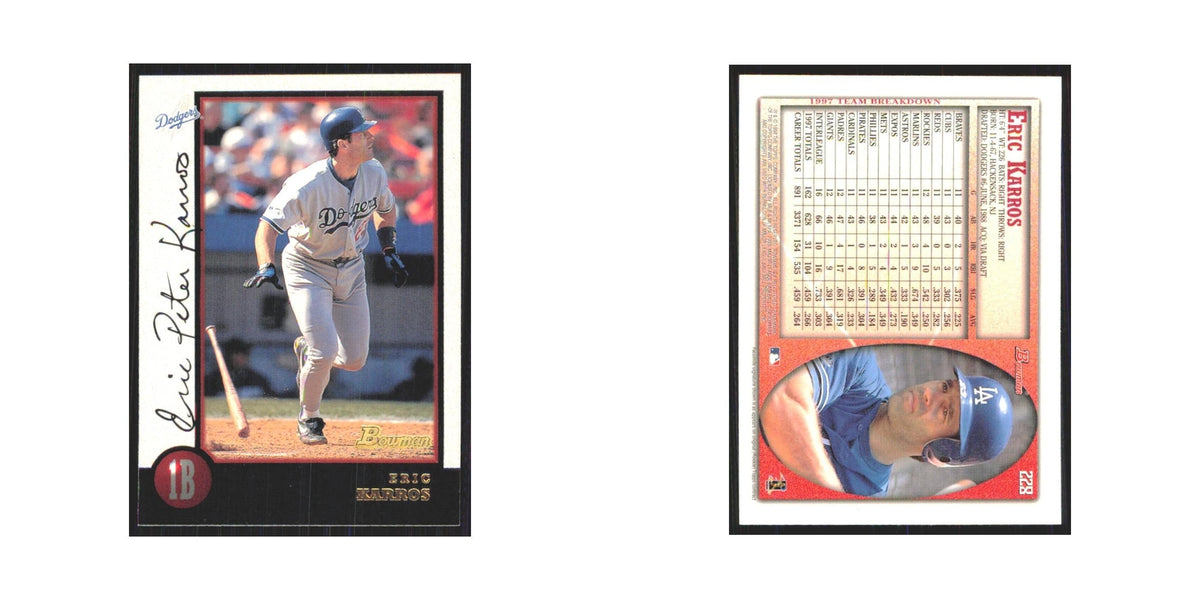 1998 Bowman Eric Karros Dodgers #228