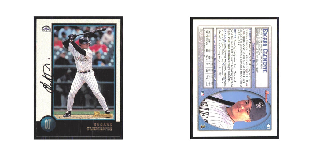 1998 Bowman Edgard Clemente Rockies #311