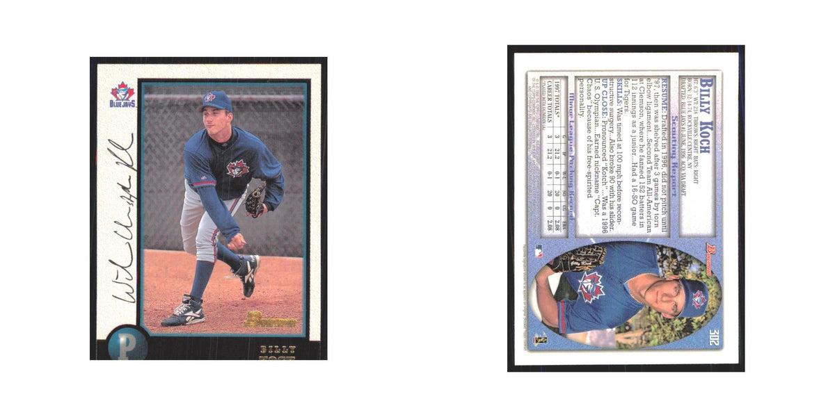 1998 Bowman Billy Koch Blue Jays #302