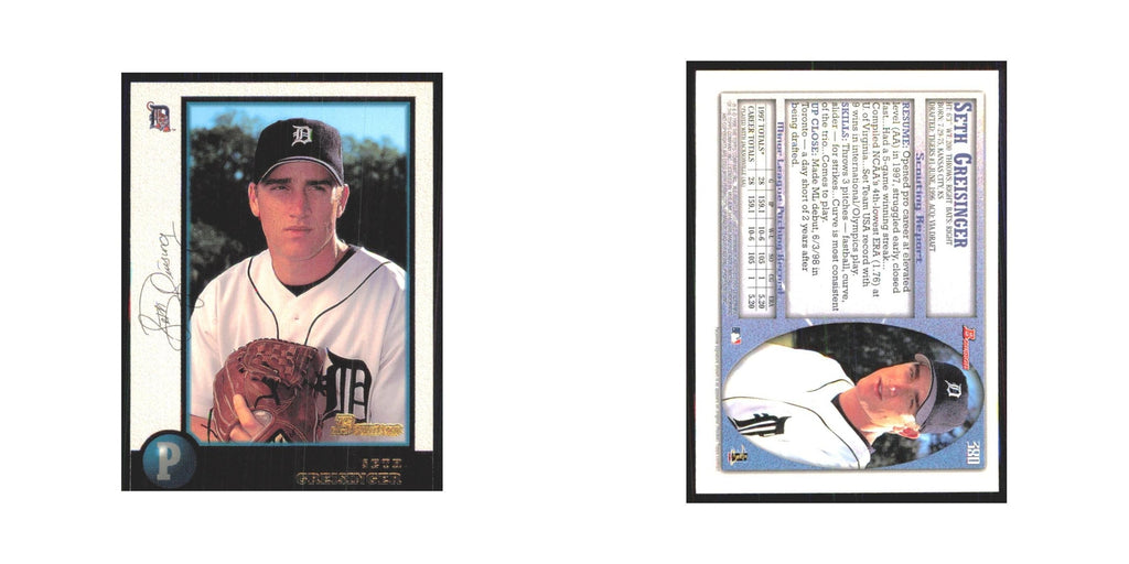 1998 Bowman Seth Greisinger Tigers #380