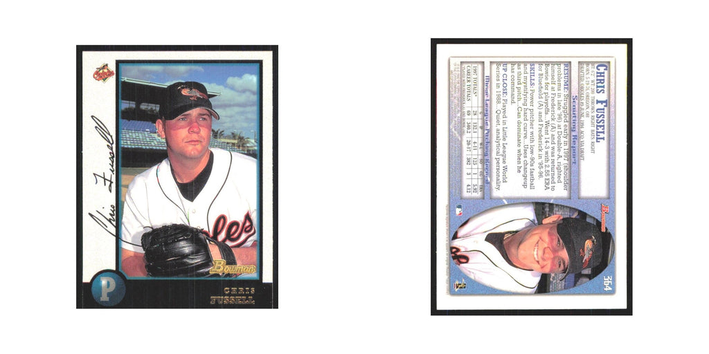 1998 Bowman Chris Fussell Orioles #364