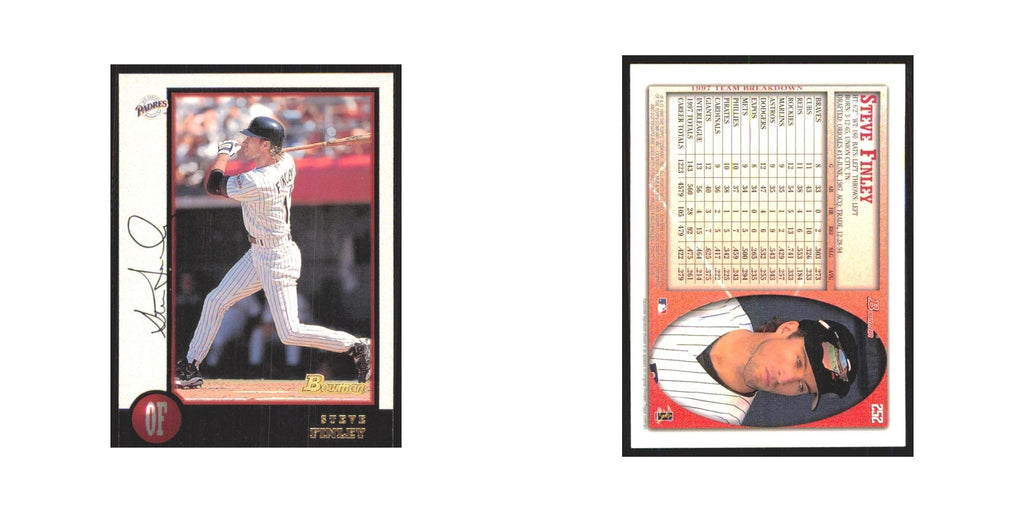 1998 Bowman Steve Finley Padres #252
