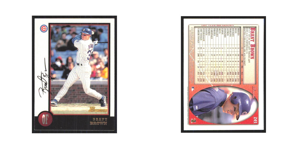 1998 Bowman Brant Brown Cubs #243