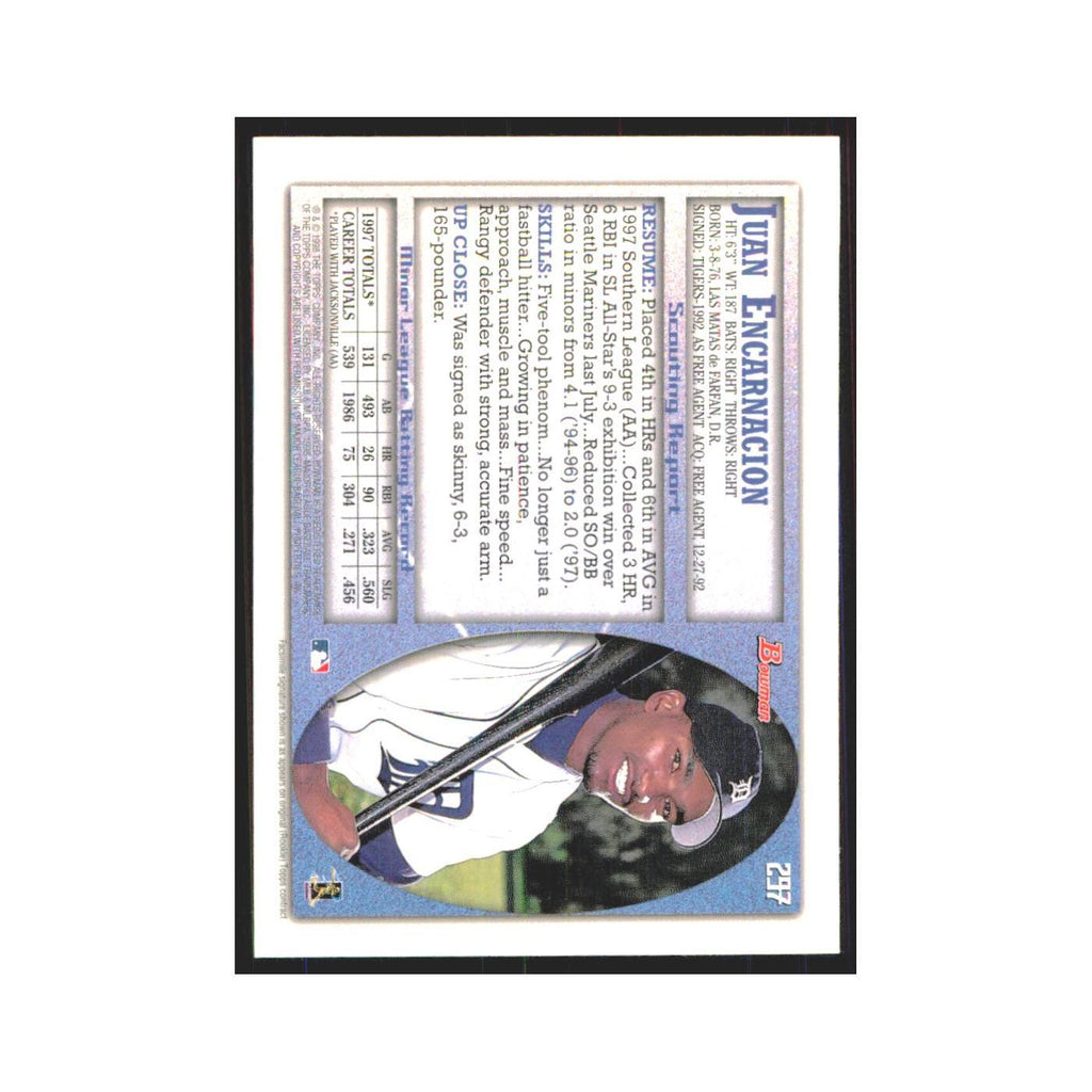 1998 Bowman Juan Encarnacion Tigers #297