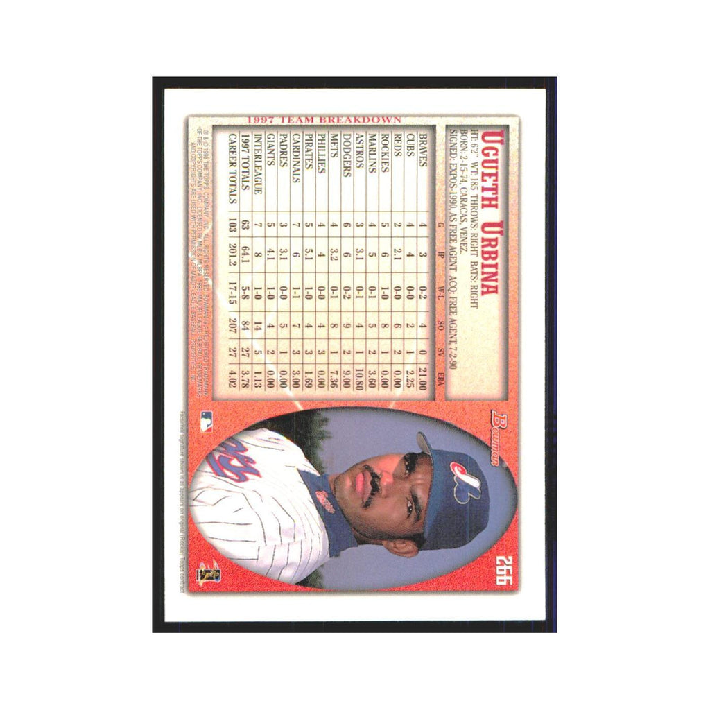 1998 Bowman Ugueth Urbina Montreal Expos #266