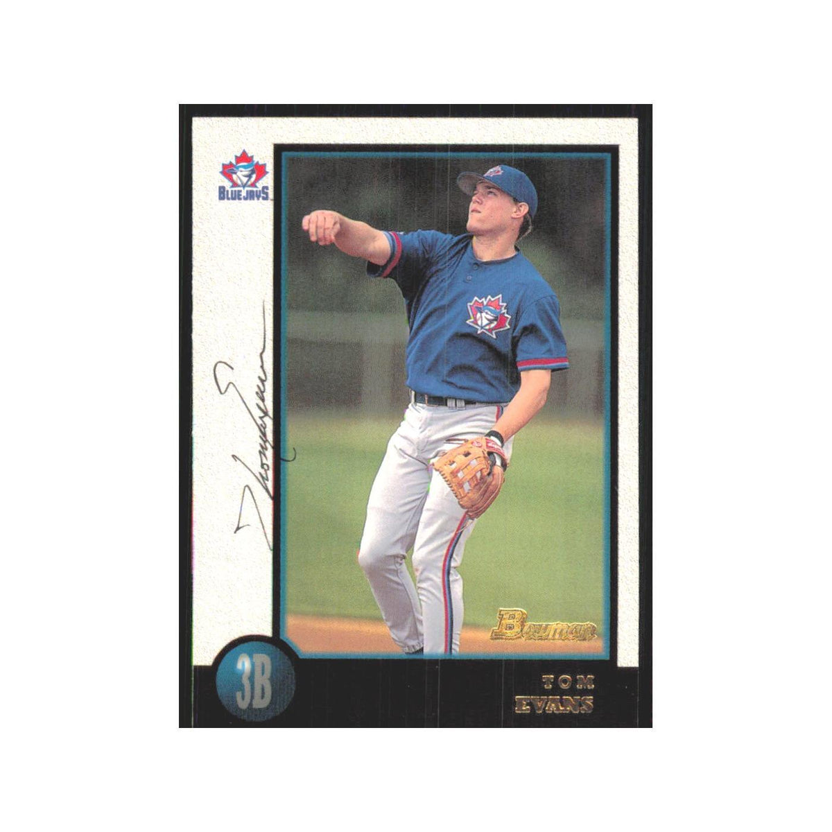 1998 Bowman Tom Evans Blue Jays #341
