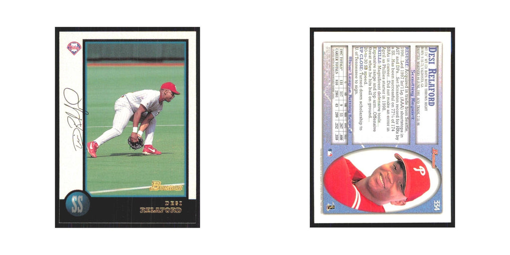 1998 Bowman Desi Relaford Phillies #334
