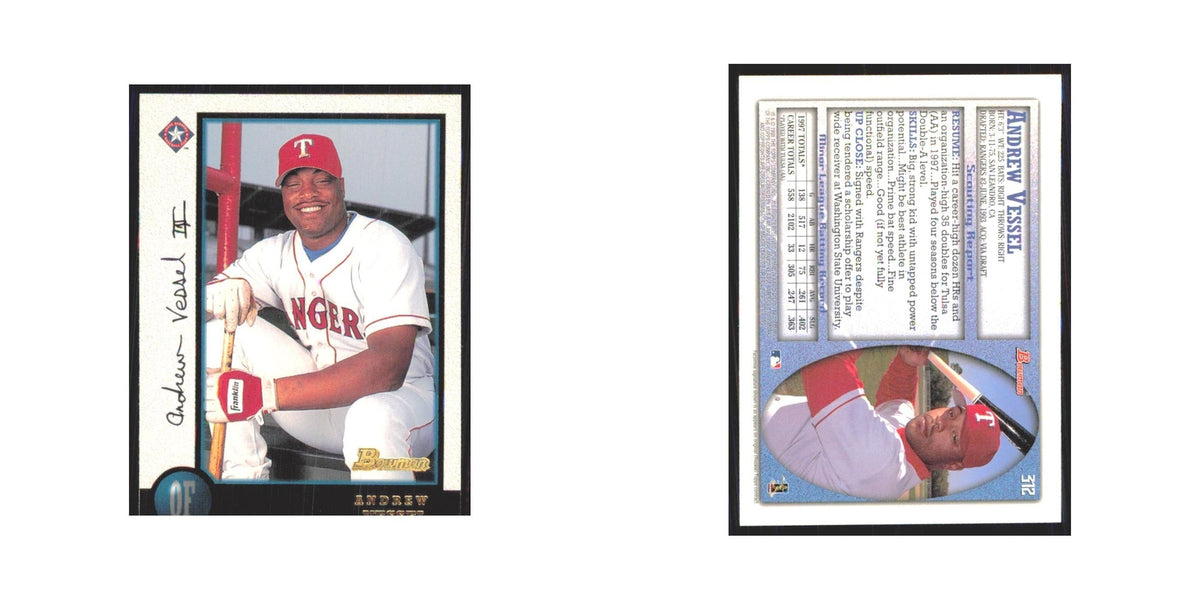 1998 Bowman Andrew Vessel Rangers #312
