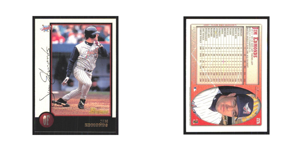 1998 Bowman Jim Edmonds Angels #226