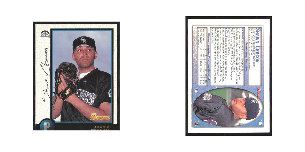 1998 Bowman Shawn Chacon Rockies #407