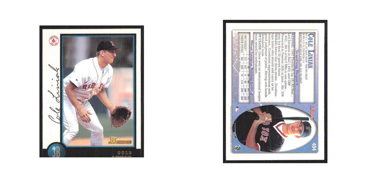 1998 Bowman Cole Liniak Red Sox #404