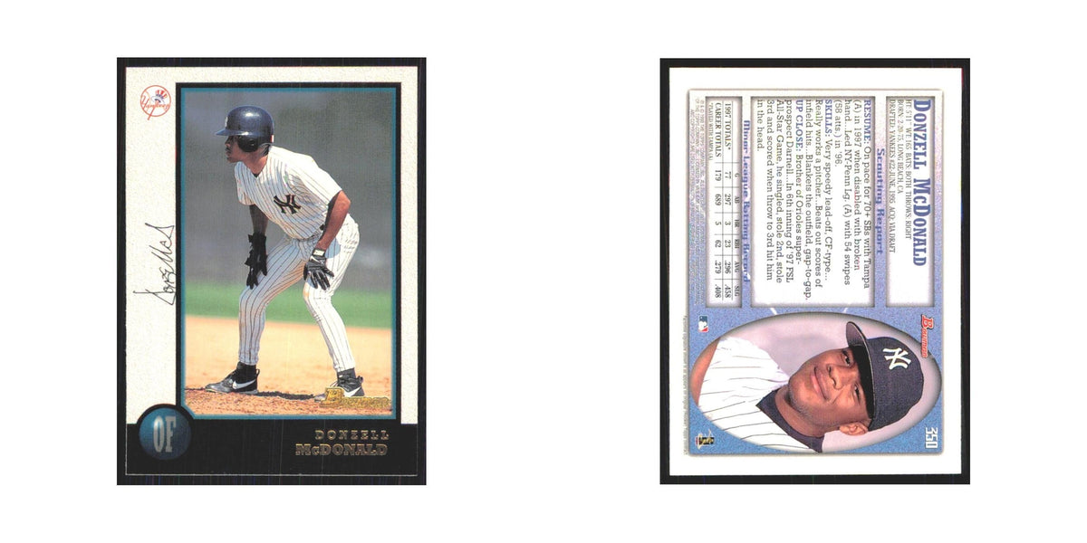 1998 Bowman Donzell McDonald Yankees #350
